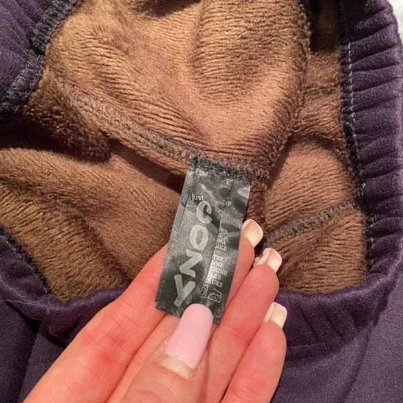 🎀 3 for $25 Cozy Casual Plum Furry Lined Leggings for Girls Size L EUC - Picture 6 of 11